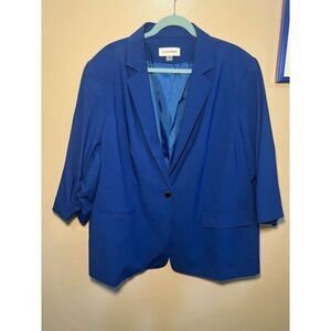 Calvin Klein Suit Jacket 22W Royal Blue